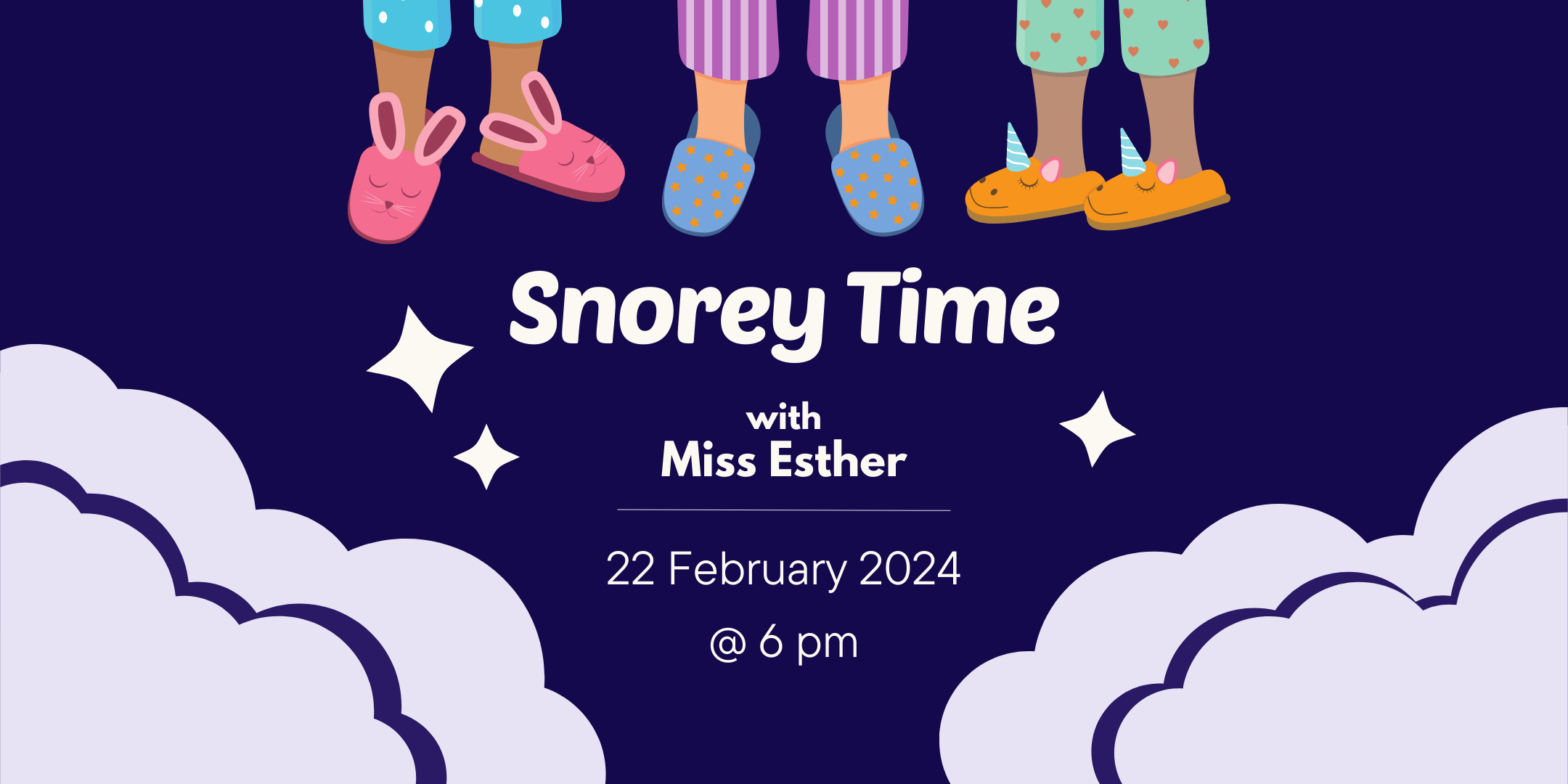 Snorey Time February 22, 2024 at 6pm.