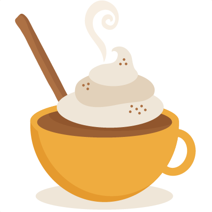 Hot cocoa with whipped cream clipart