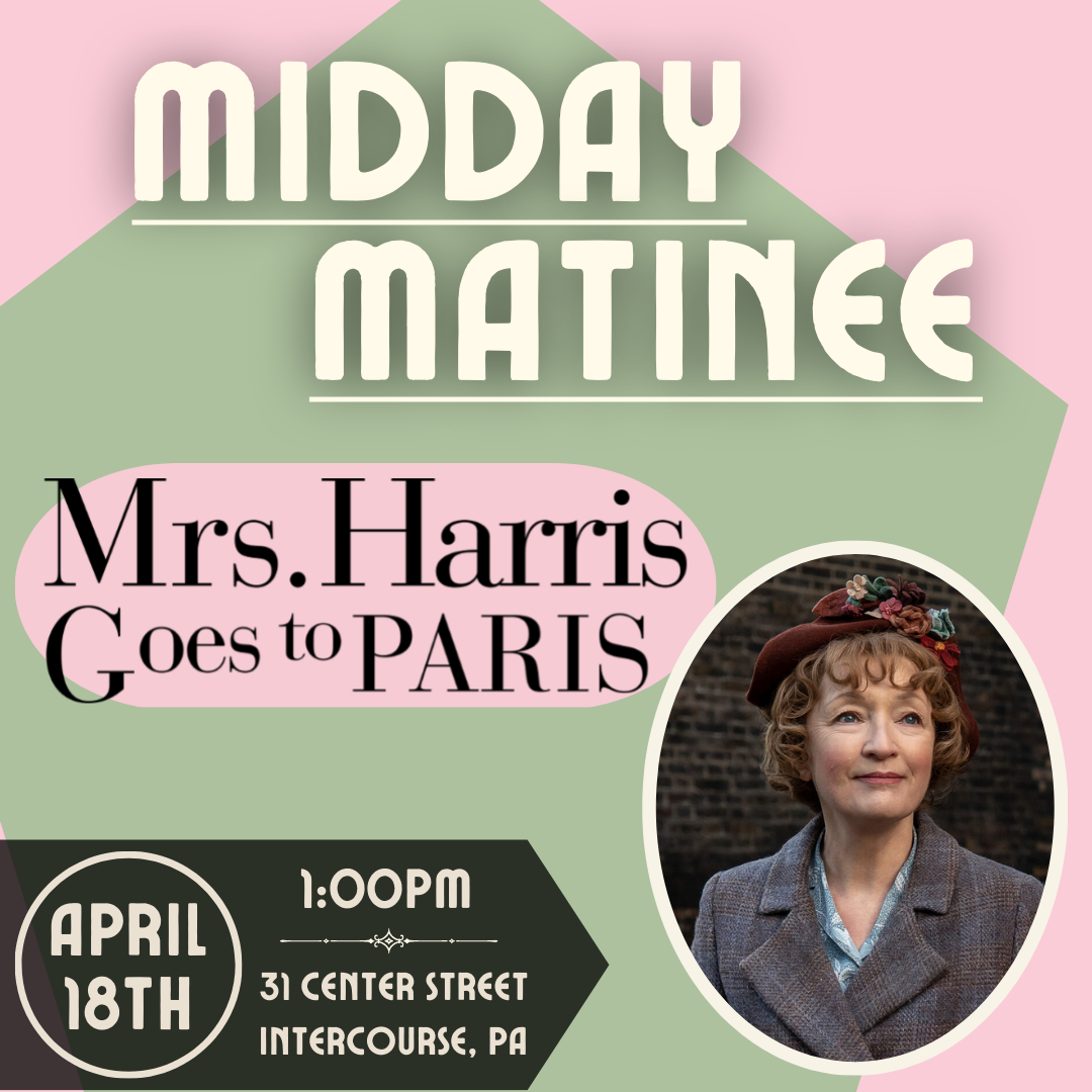 Social media graphic with dates and a photo of Mrs. Harris