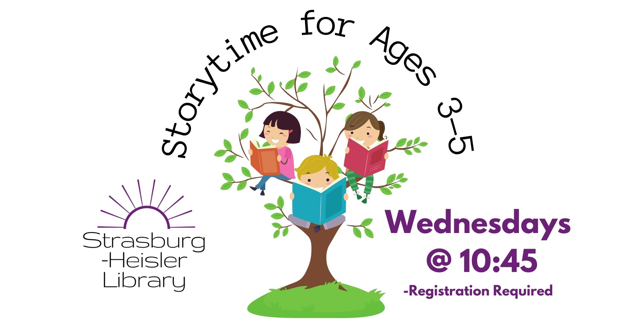 Storytime for ages 3-5 with Miss Wendy