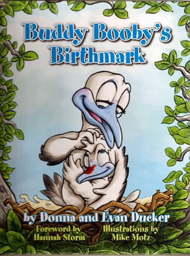Buddy Booby's Birthmark book cover of mother & baby birds.
