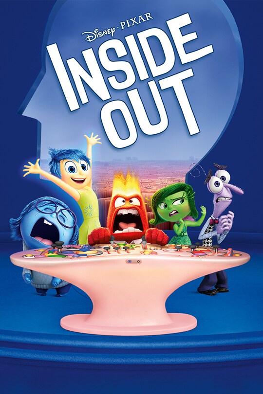 Inside Out movie poster depicting the four emotions.