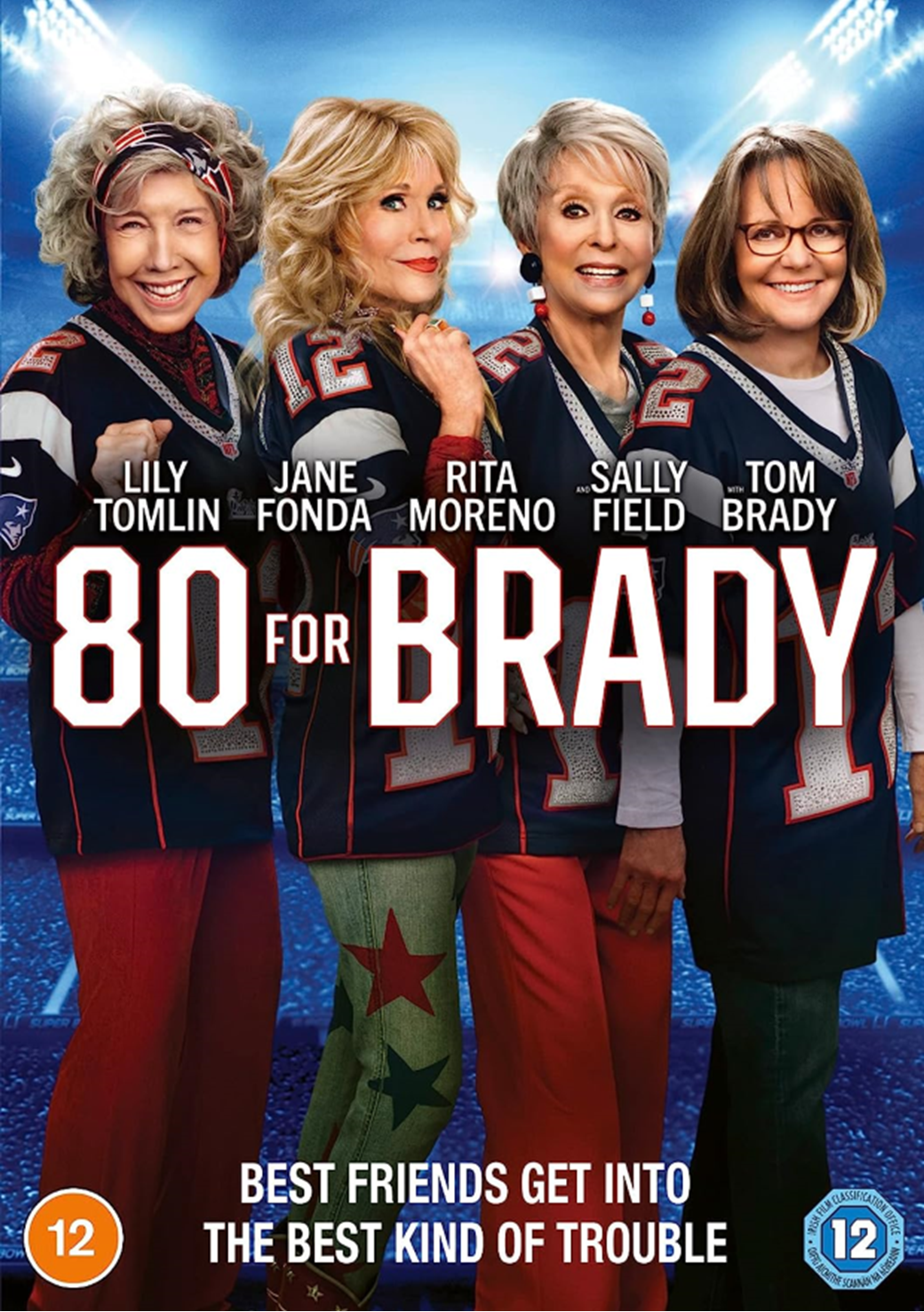 movie cover with 4 older women and words 80 for brady