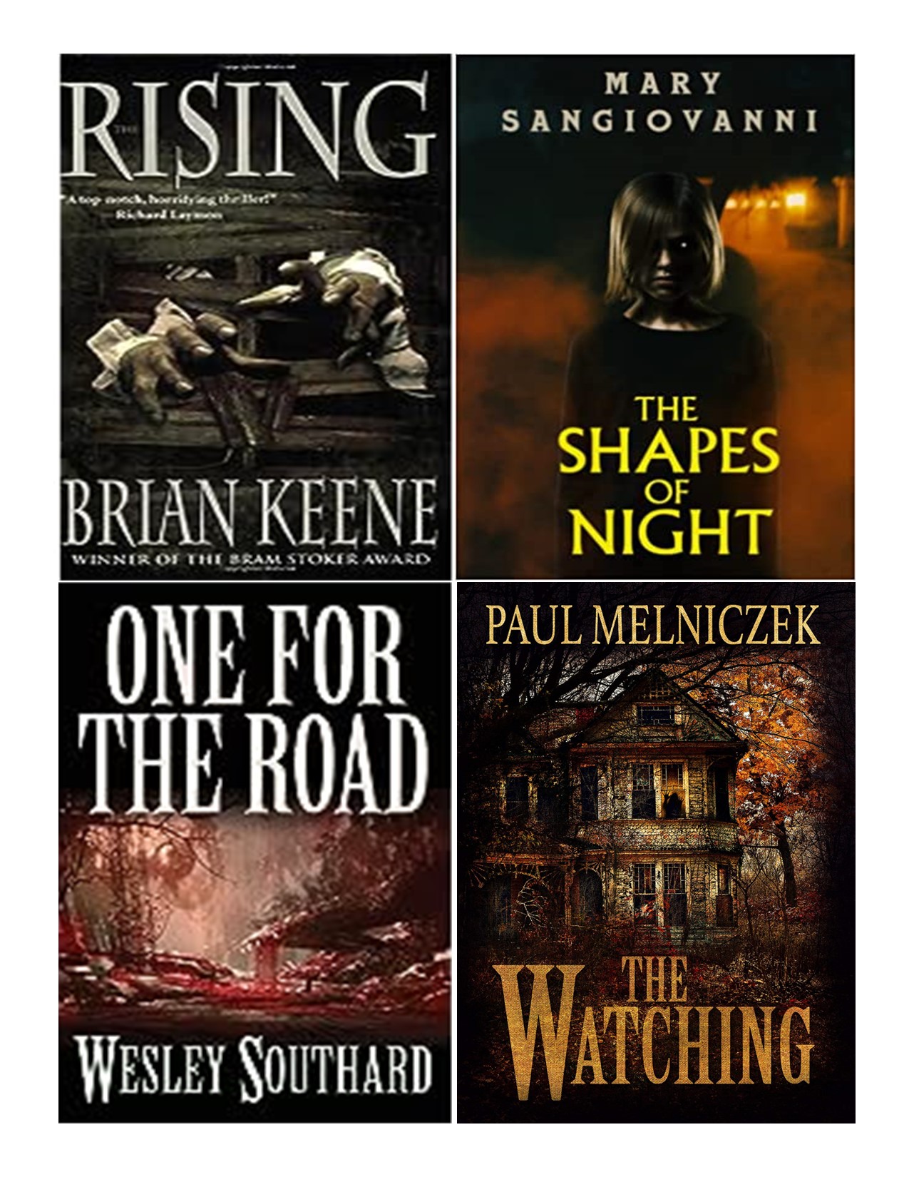 Book covers from the authors.