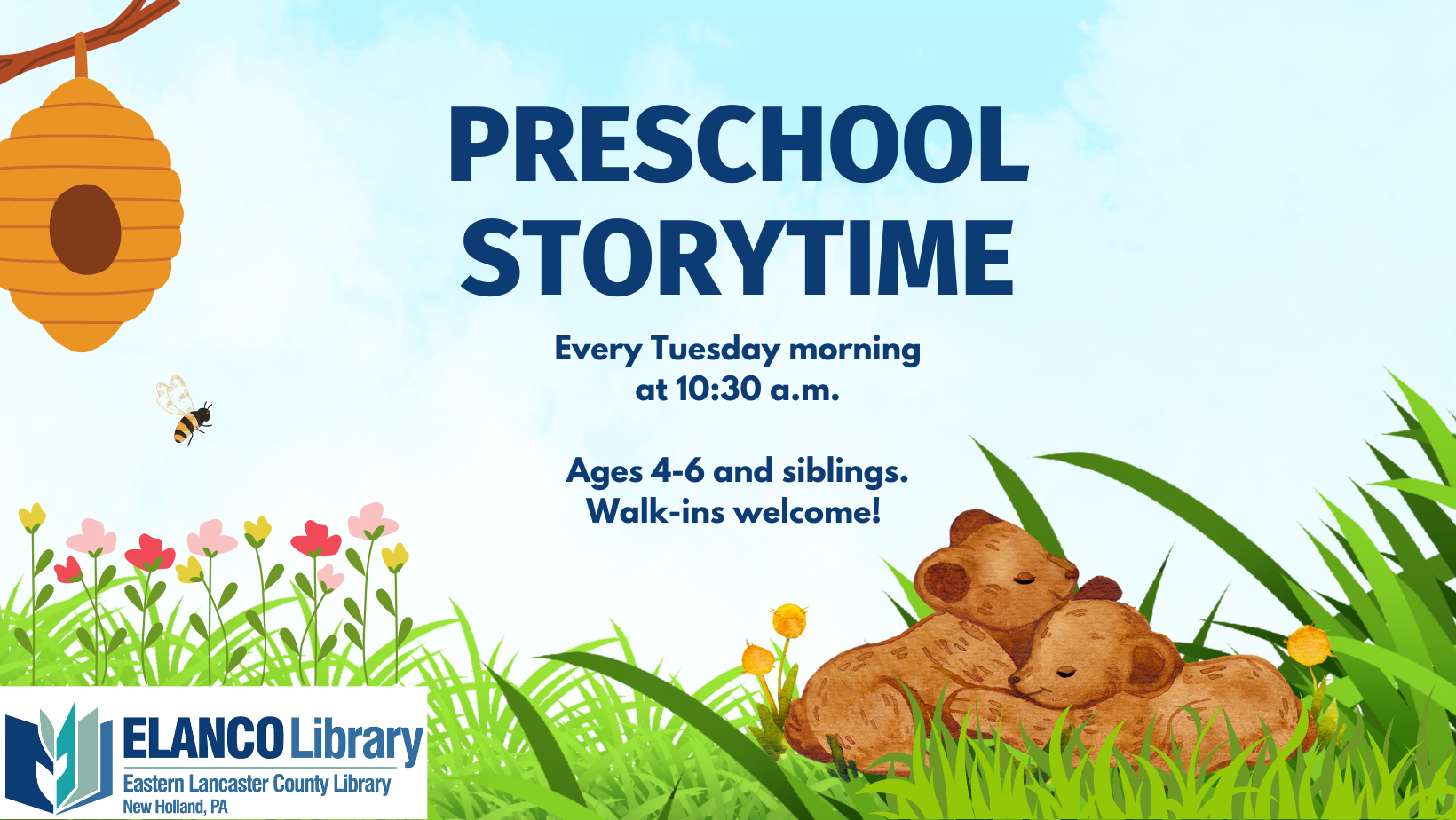 Preschool Storytime Welcome Spring