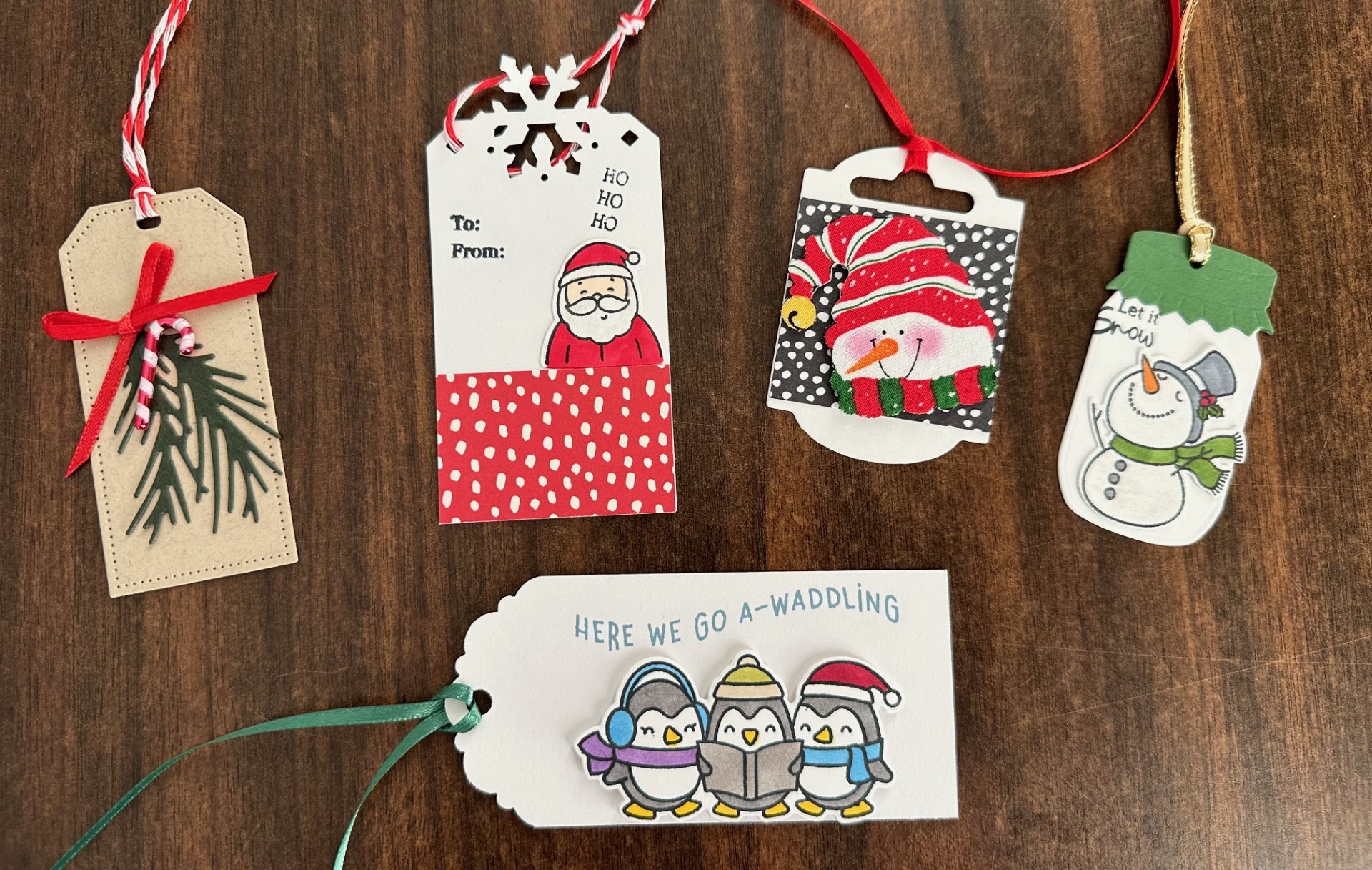 Photo of 5 gift tags individuals will make