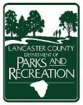 Lancaster County Parks and Rec logo with green background and white lettering