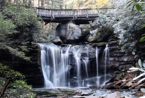 Photograph of Elakala Falls in Tucker, WV