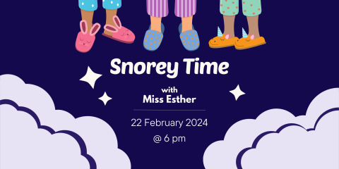 Snorey Time February 22, 2024 at 6pm.