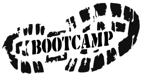 "Boot Camp" in sole imprint.