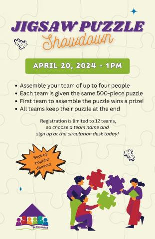 jigsaw puzzle showdown flyer