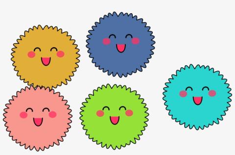 Happy puff balls.