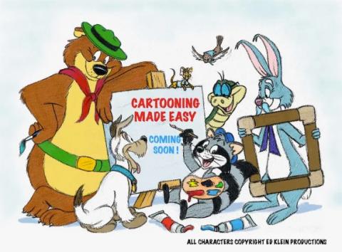 Cartoon characters.