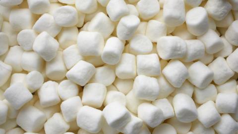 Pile of marshmallows.