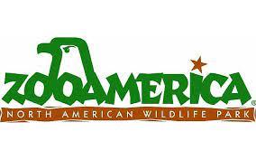 ZooAmerica Logo is brown and green