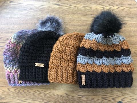 photo of crocheted hats