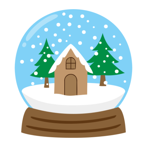 Snow globe clipart.