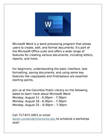 Microsoft Word Flyer