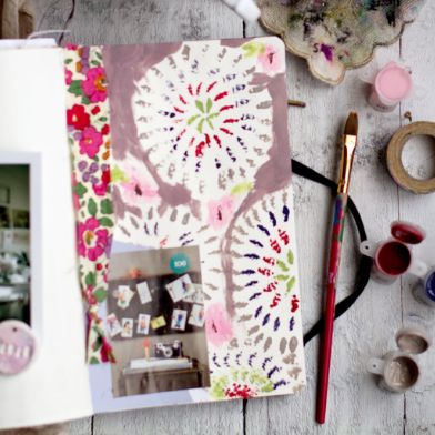 Junk journal and supplies.