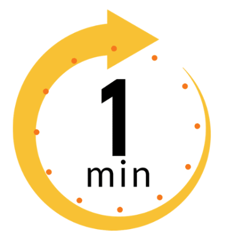 1 minute clip art