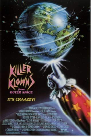 Movie poster of Killer Klowns from Outer Space