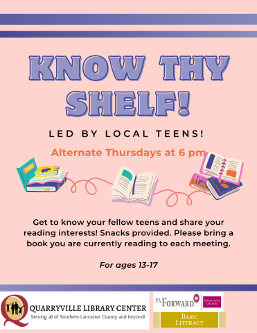 book club flyer with dates and description already in event details