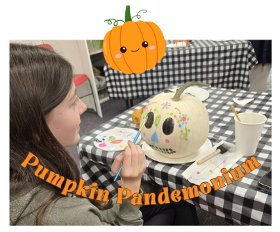 event title with photo of pumpkin