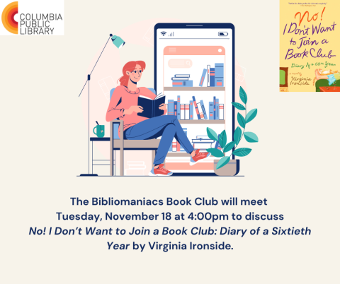 Bibliomaniacs Book Club Flyer