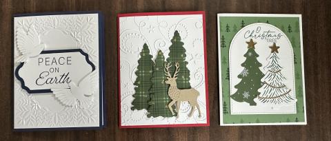 Photo of three Christmas cards