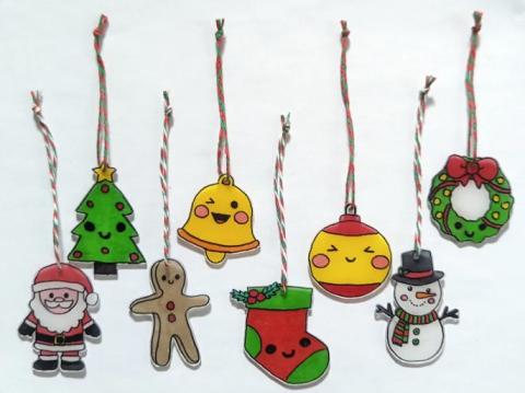 Shrink art ornaments