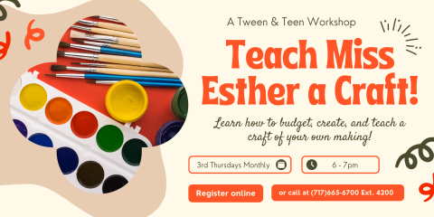 Image for Teach Miss Esther a Craft Program