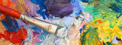 Paint and paintbrush