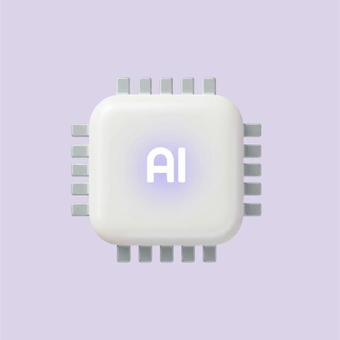 a computer chip that says AI in the middle