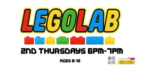 Lego Lab 2nd Thursdays at 6pm for ages 6-12 image