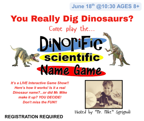 Dinorific Scientific Name Game