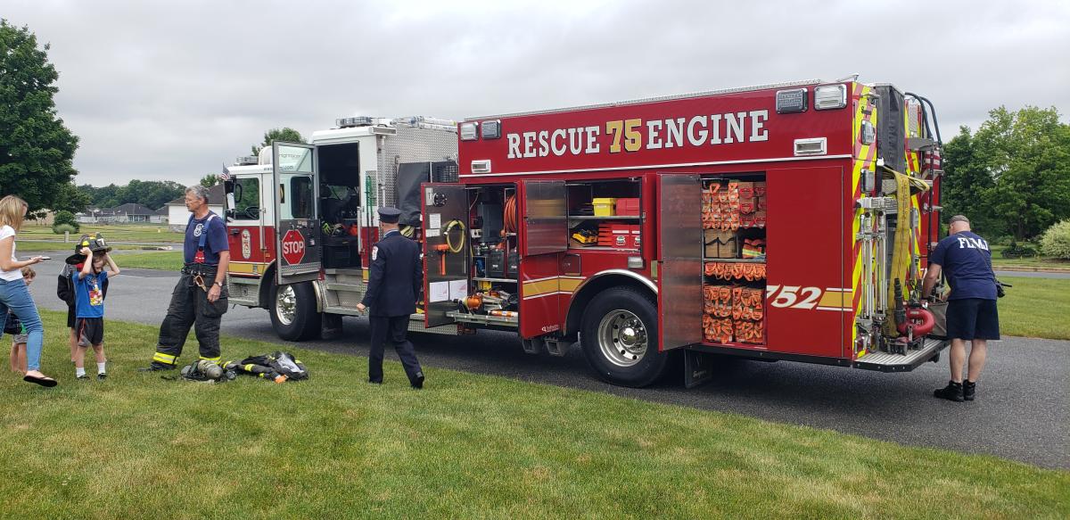 Fire Truck with people