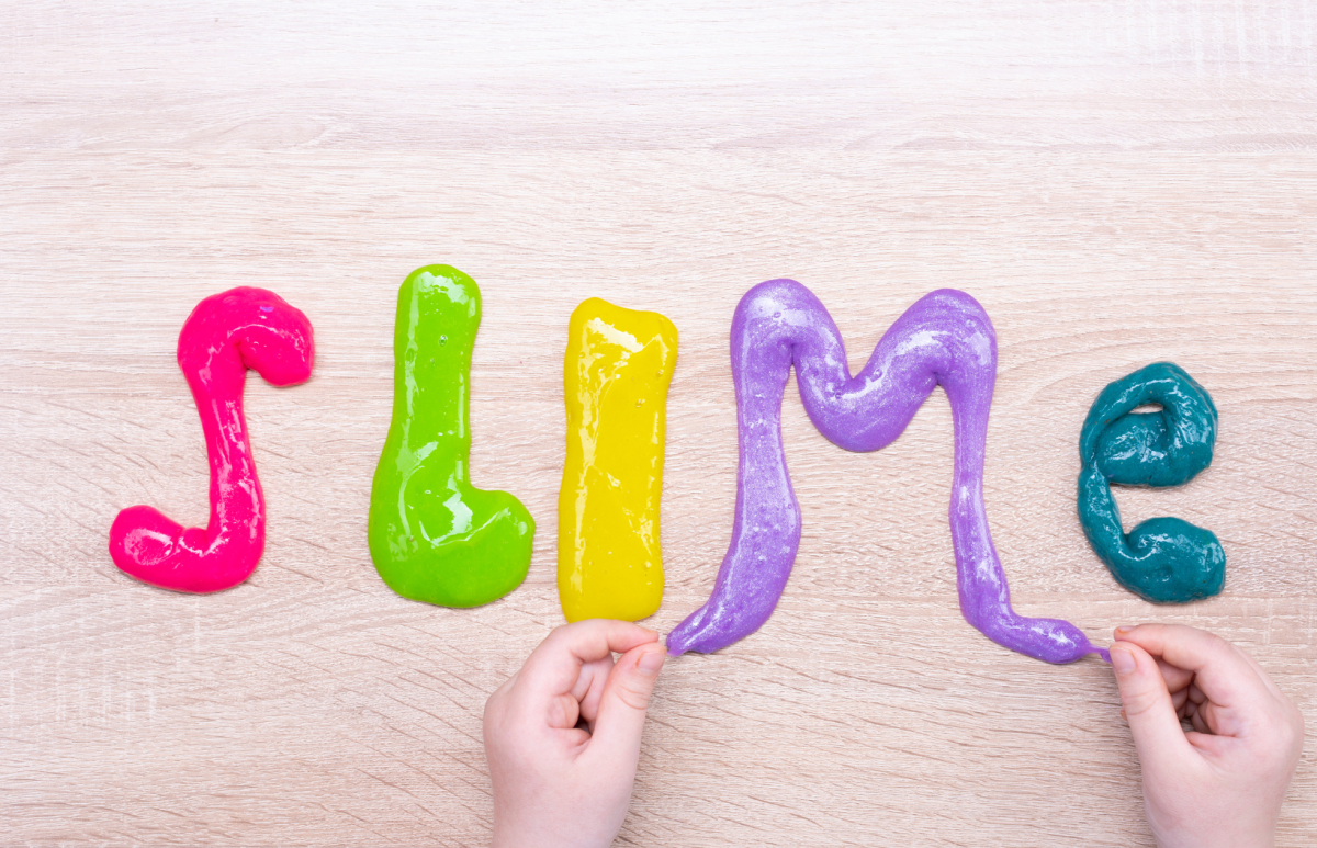 Slime spelling "slime".