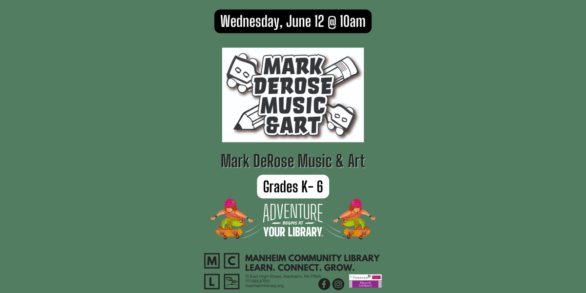 Mark DeRose June 12 at 10am Music and Art show