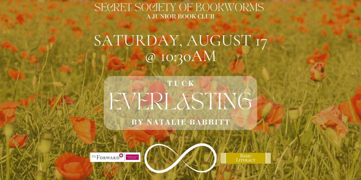 The Secret Society of Bookworms 3rd Saturdays from 10:30am-11:30am