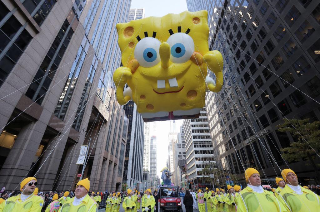 Spongebob Thanksgiving Parade balloon.