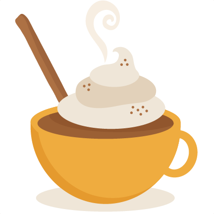 Hot cocoa with whipped cream clipart.