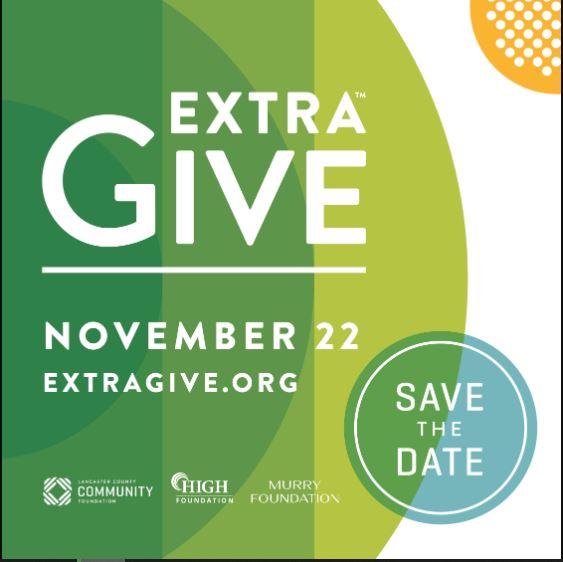 ExtraGive logo and save the date