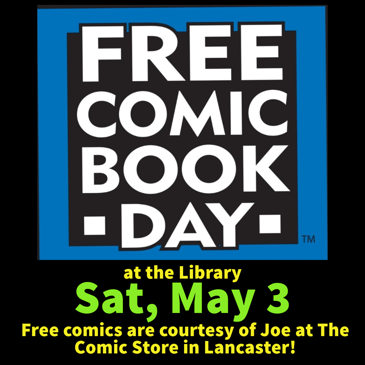ad for Free Comic Book Day
