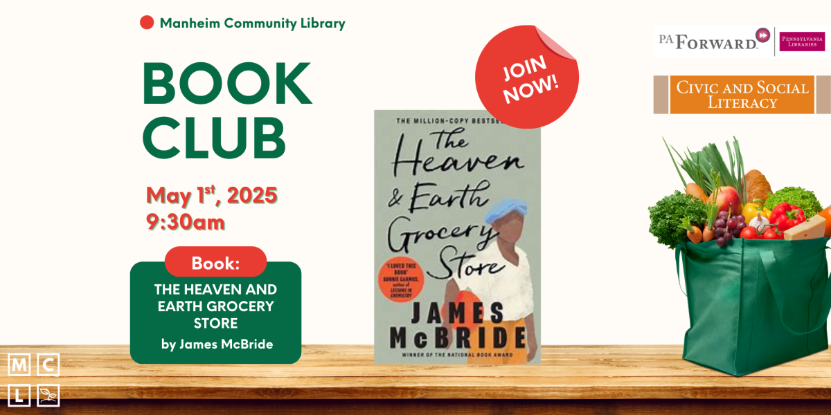 Book Club meets once a month on the first Thursday of the month from 9:30am-11am.