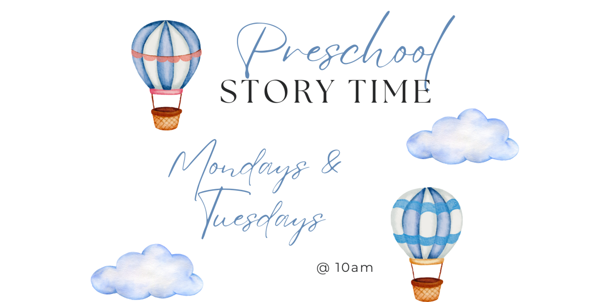 Story Time Tuesdays at 10am 