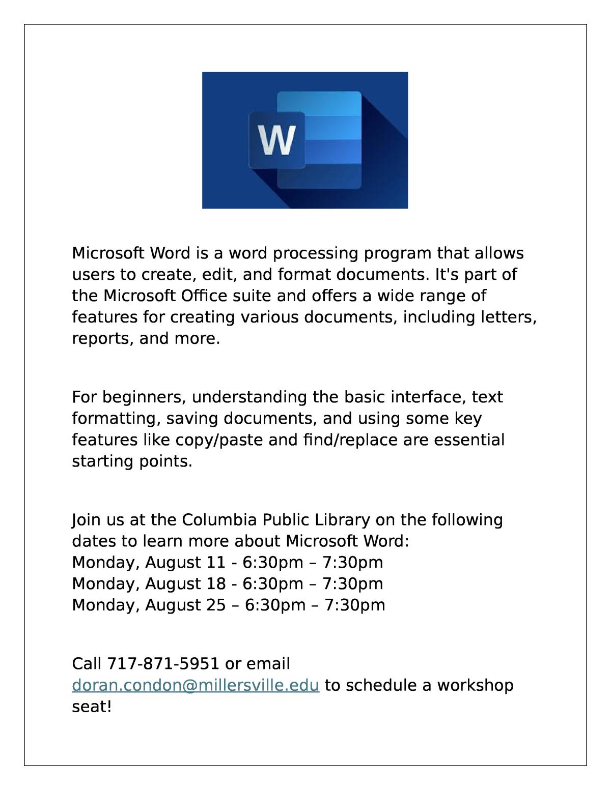Microsoft Word Flyer