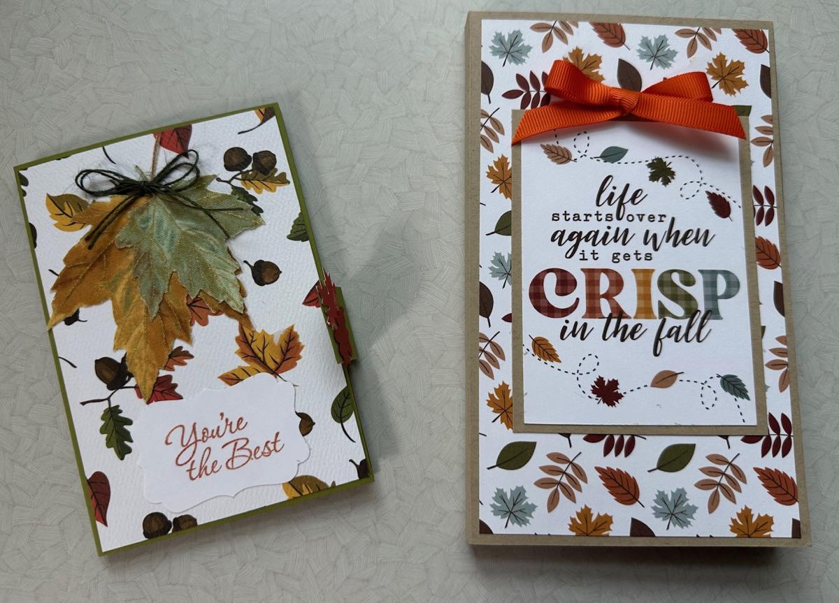 Two fall themed note pads
