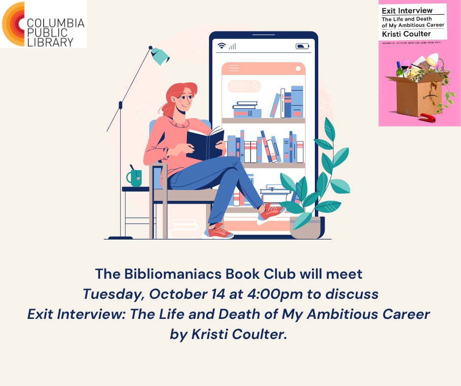 Bibliomaniacs book Club flyer
