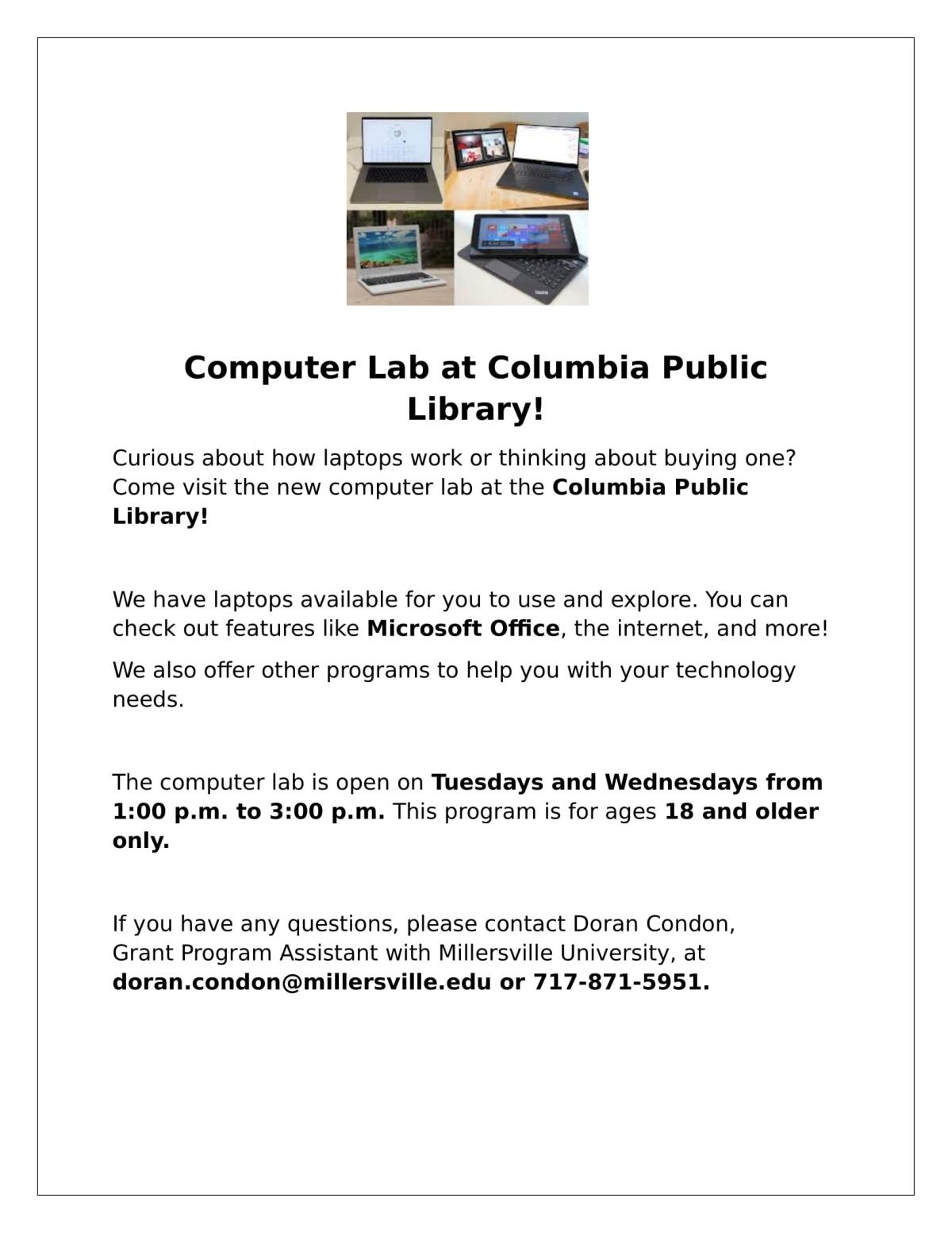 Computer Lab Flyer