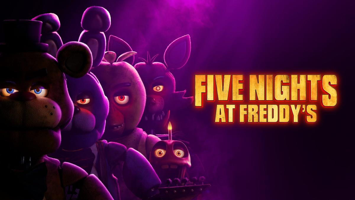 Creepy animatronics from "Five Nights at Freddy's" movie poster